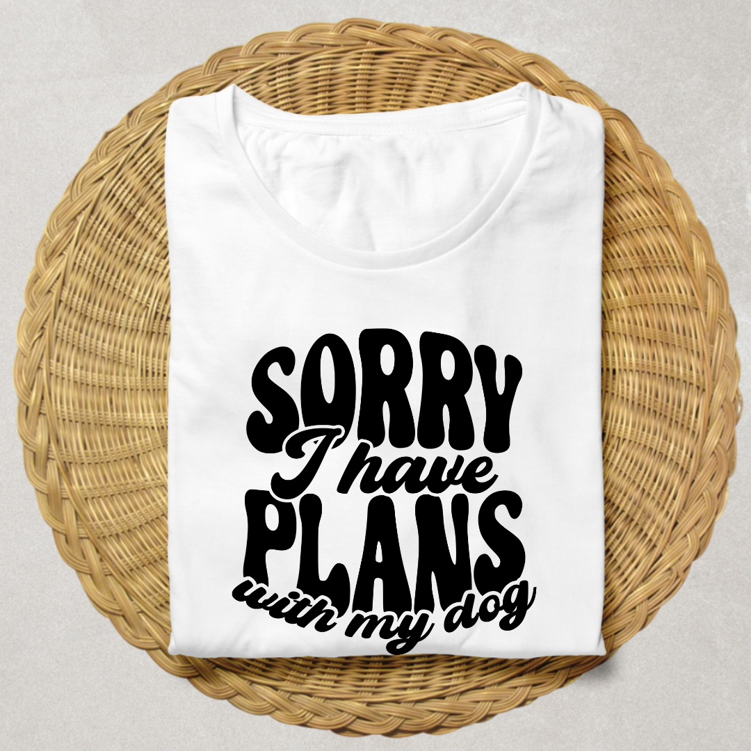 Plans with my Dog - Unisex Classic Crew T-Shirt