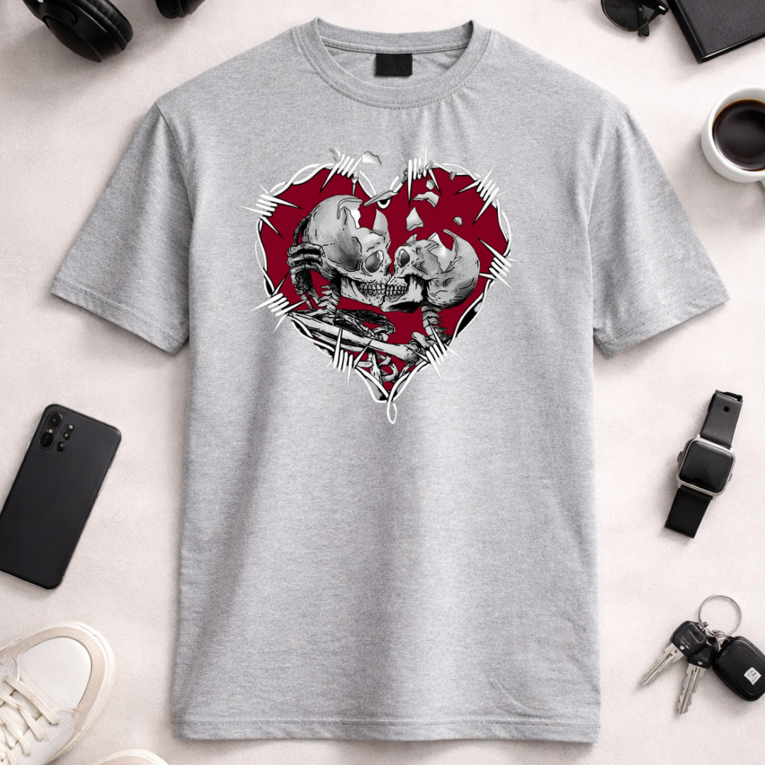 Valentines Love N Die DTF - Unisex Oversized Classic T-Shirt