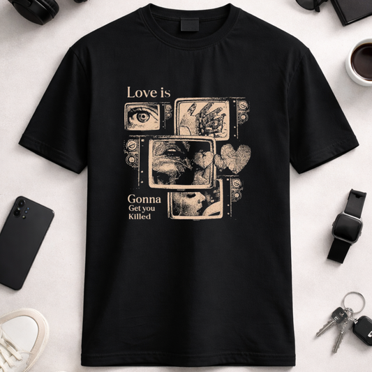 Valentines Love Kills DTF - Unisex Oversized Classic T-Shirt