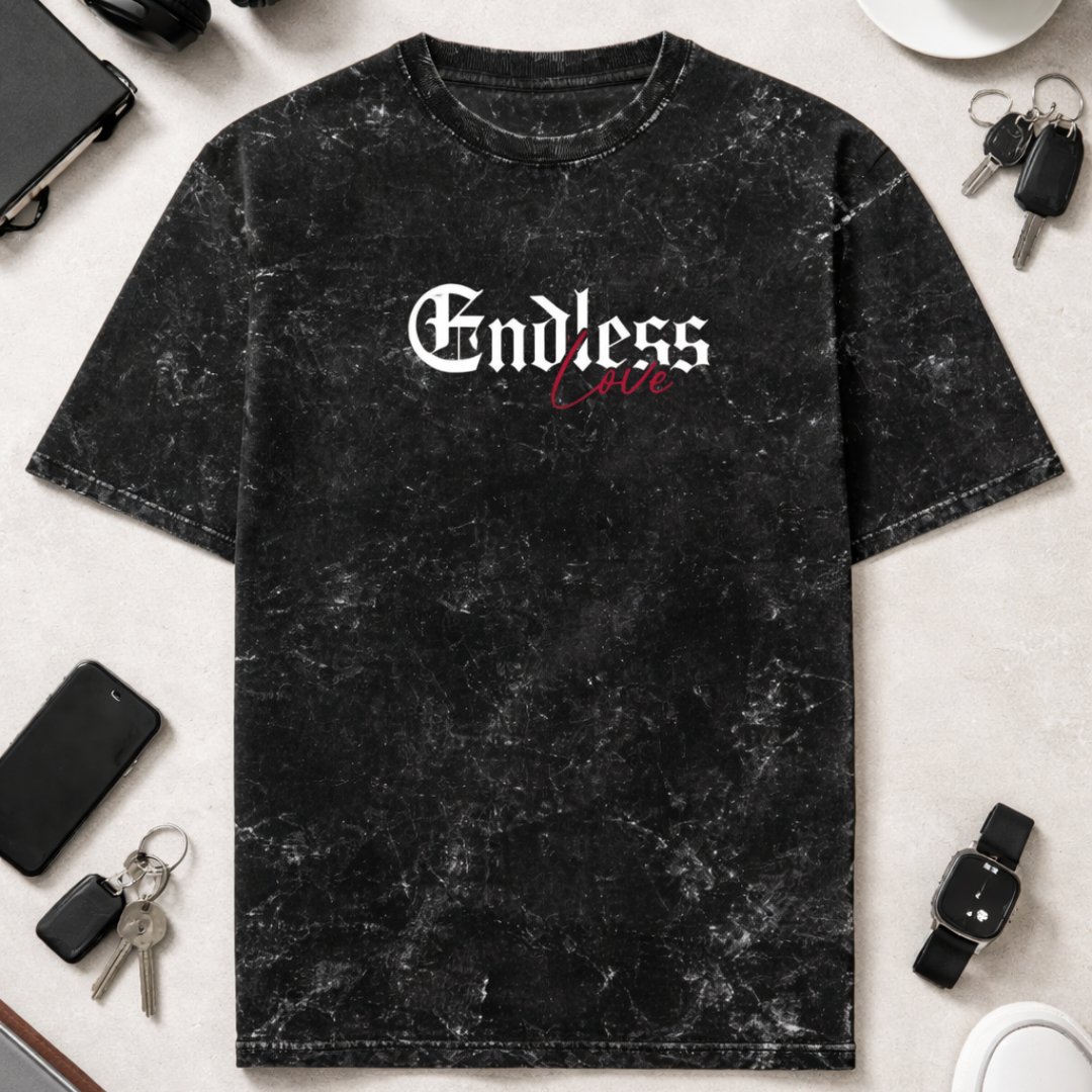 Endless Love DTG - Unisex Acid Washed Oversized Tee