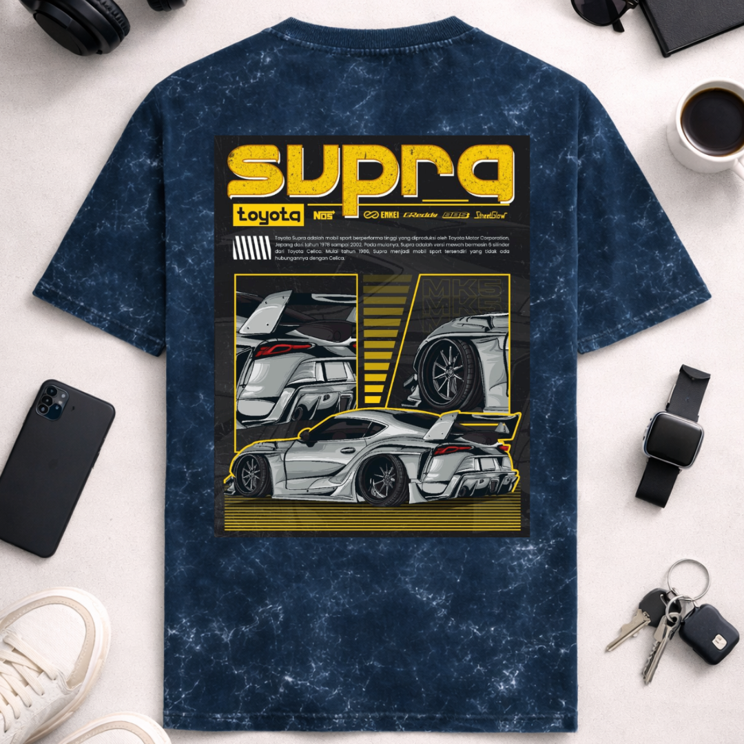 Supra DTG - Unisex Acid Washed Oversized Tee