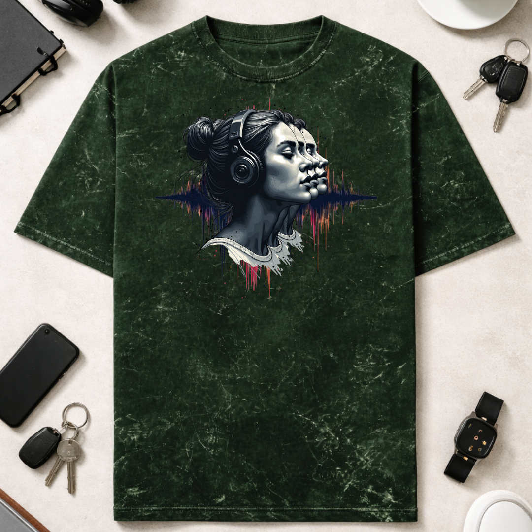 Reverb - Unisex Acid Washed Oversized Tee