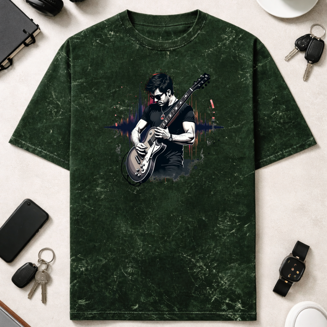 Rock - Unisex Acid Washed Oversized Tee