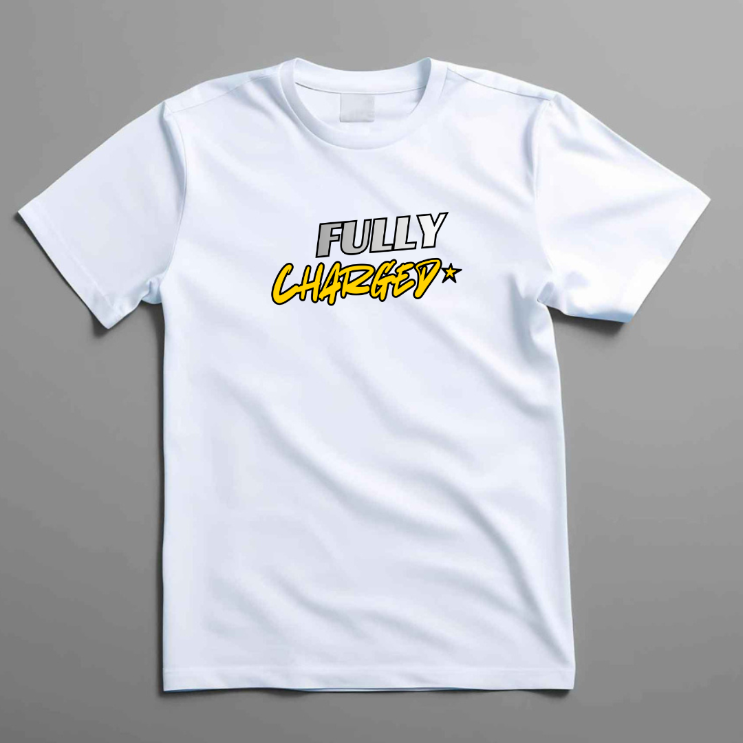 Fully Charged - Boy's Crew Neck T-Shirt