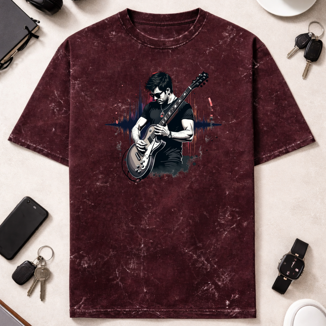 Rock - Unisex Acid Washed Oversized Tee