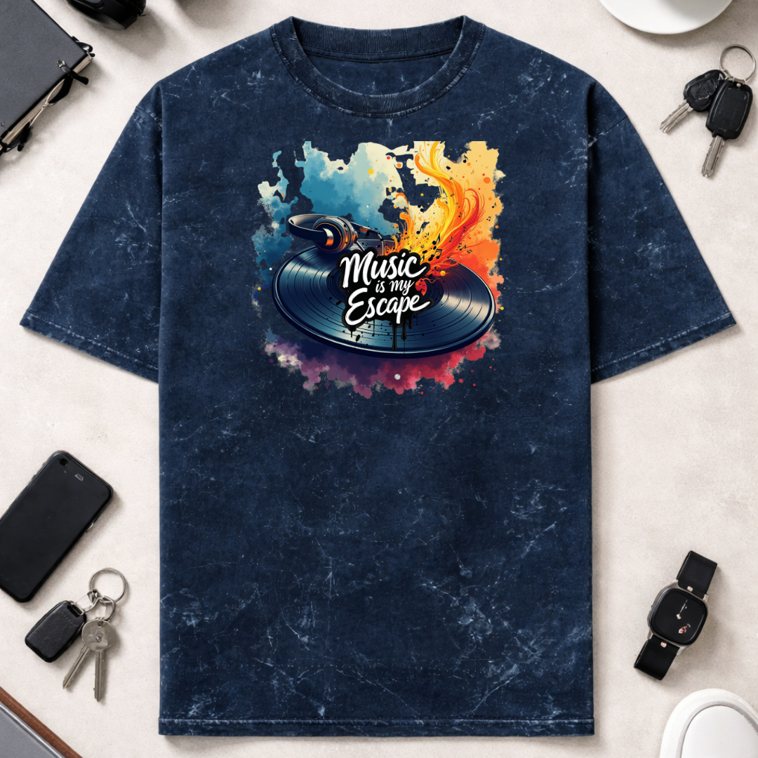 Escape - Unisex Acid Washed Oversized Tee