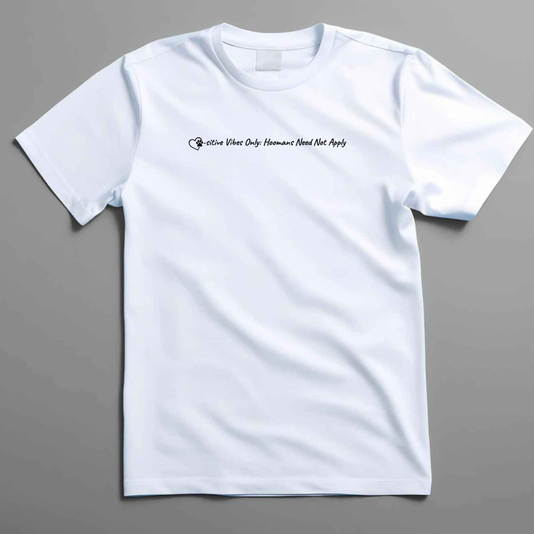 Positive Vibes only White - Unisex Classic Crew T-Shirt