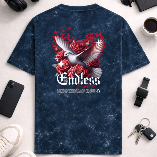 Endless Love DTG - Unisex Acid Washed Oversized Tee