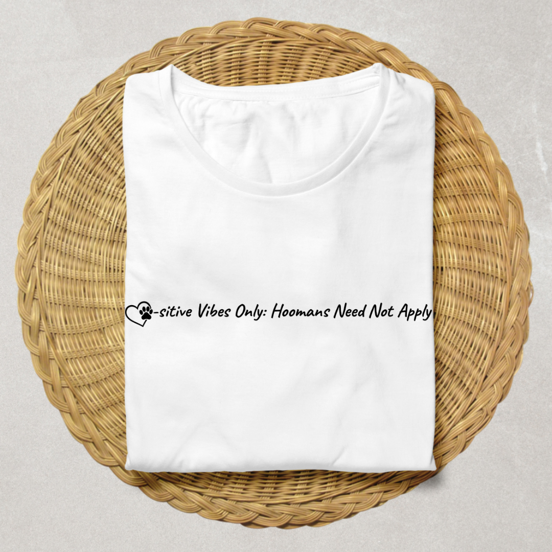 Positive Vibes only White - Unisex Classic Crew T-Shirt