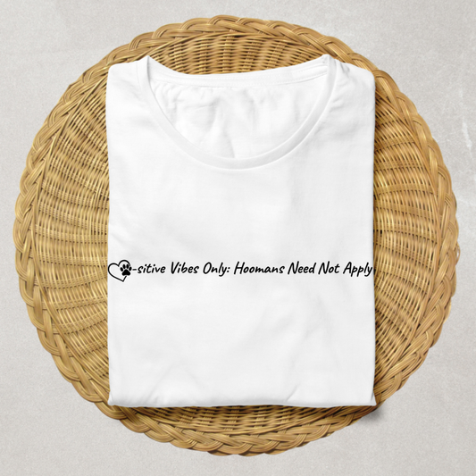 Positive Vibes only White - Unisex Classic Crew T-Shirt