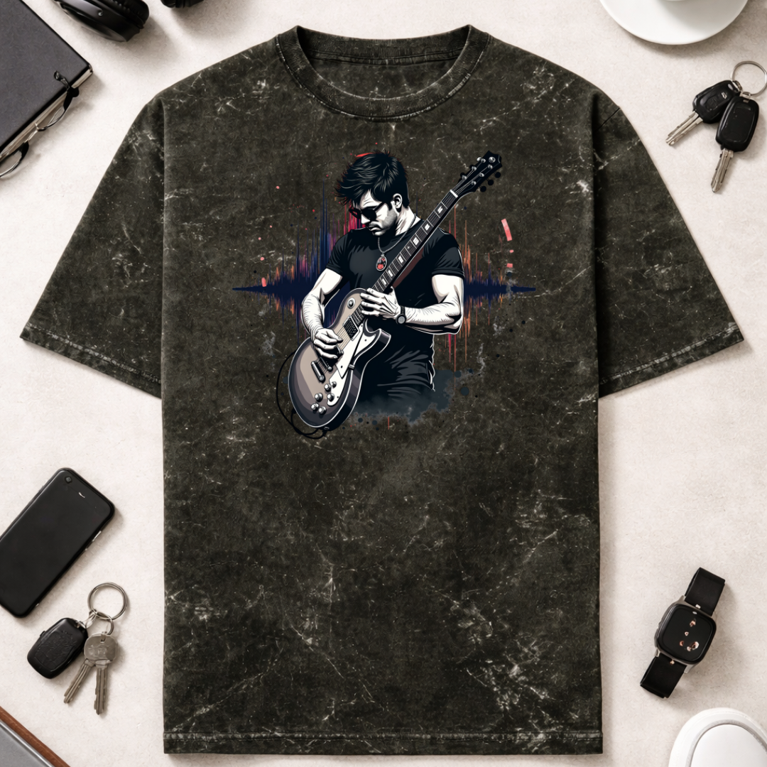 Rock - Unisex Acid Washed Oversized Tee