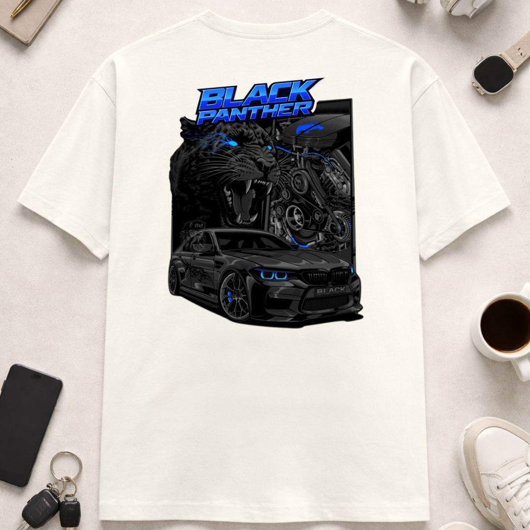 Black Panther DTG - Unisex Oversized Classic T-Shirt