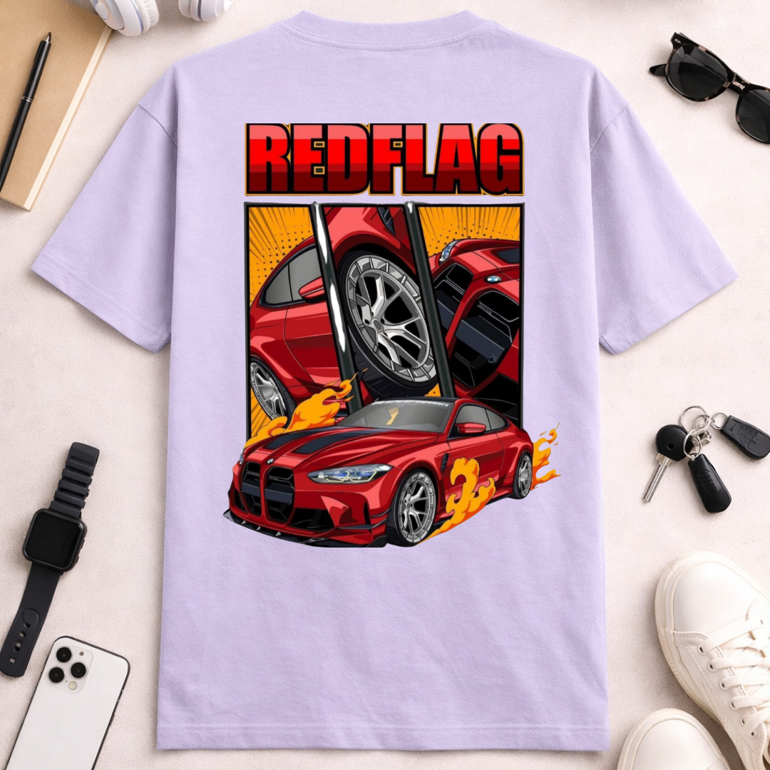 Red Flag DTG - Unisex Oversized Classic T-Shirt