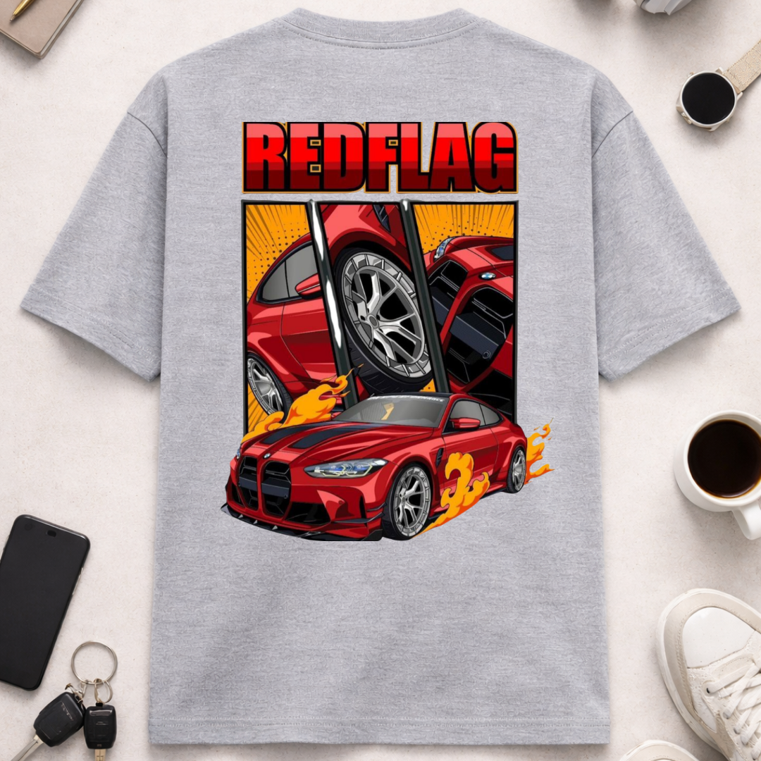 Red Flag DTG - Unisex Oversized Classic T-Shirt