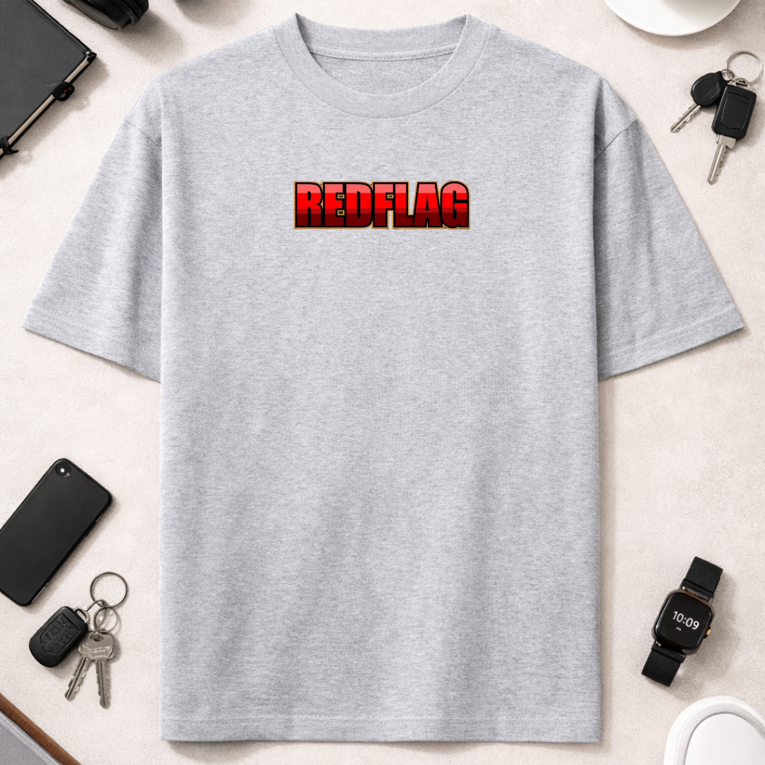 Red Flag DTG - Unisex Oversized Classic T-Shirt