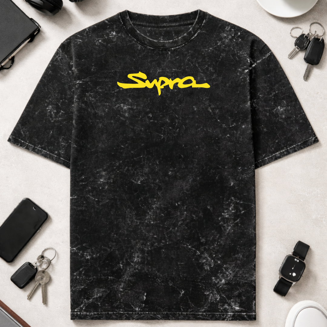 Supra DTG - Unisex Acid Washed Oversized Tee