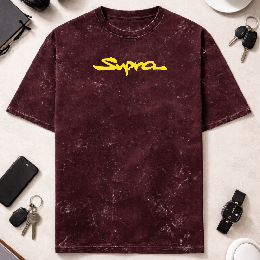 Supra DTG - Unisex Acid Washed Oversized Tee