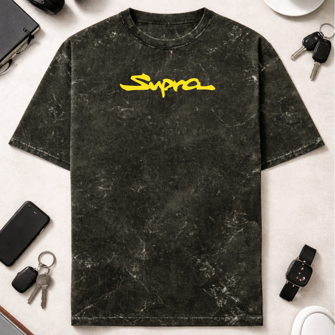 Supra DTG - Unisex Acid Washed Oversized Tee