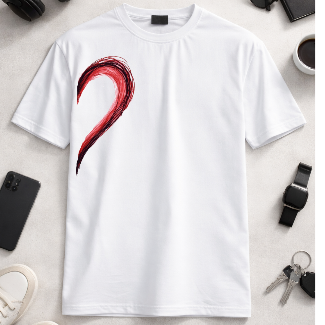 Complete my Heart - White Unisex Oversized Classic T-shirt Pair