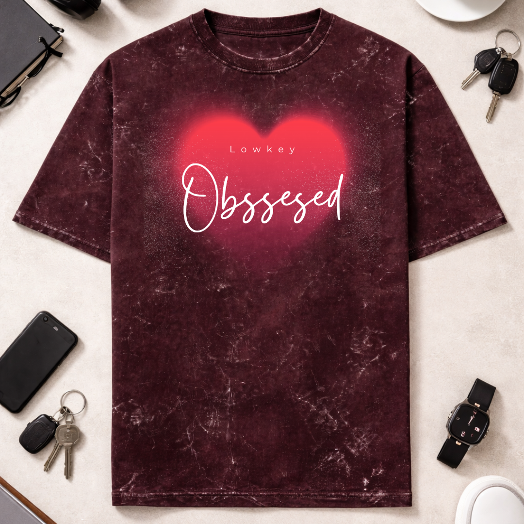 Obsessed & Yours DTF - Unisex Acid Washed Oversized Tee Pair